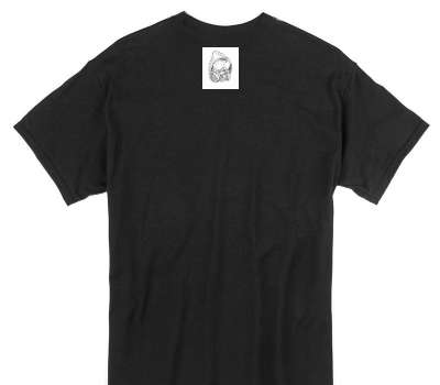 Custom Gildan 100% Cotton Black T-Shirt