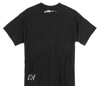 Custom Gildan 100% Cotton Black T-Shirt