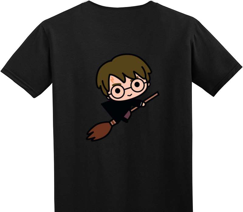 Custom Adult Soft Style 100% Cotton Black T-Shirt
