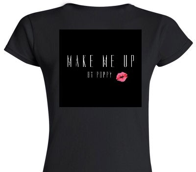 Custom Womens Soft Style 100% Cotton Black T-Shirt