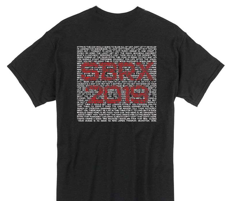 Custom Gildan 100% Cotton Black T-Shirt