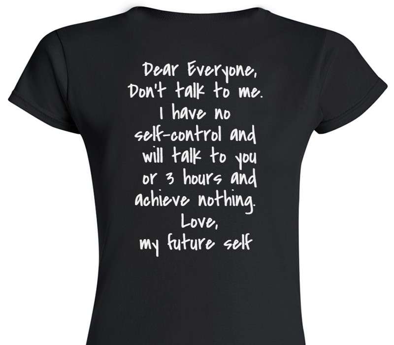 Custom Womens Soft Style 100% Cotton Black T-Shirt