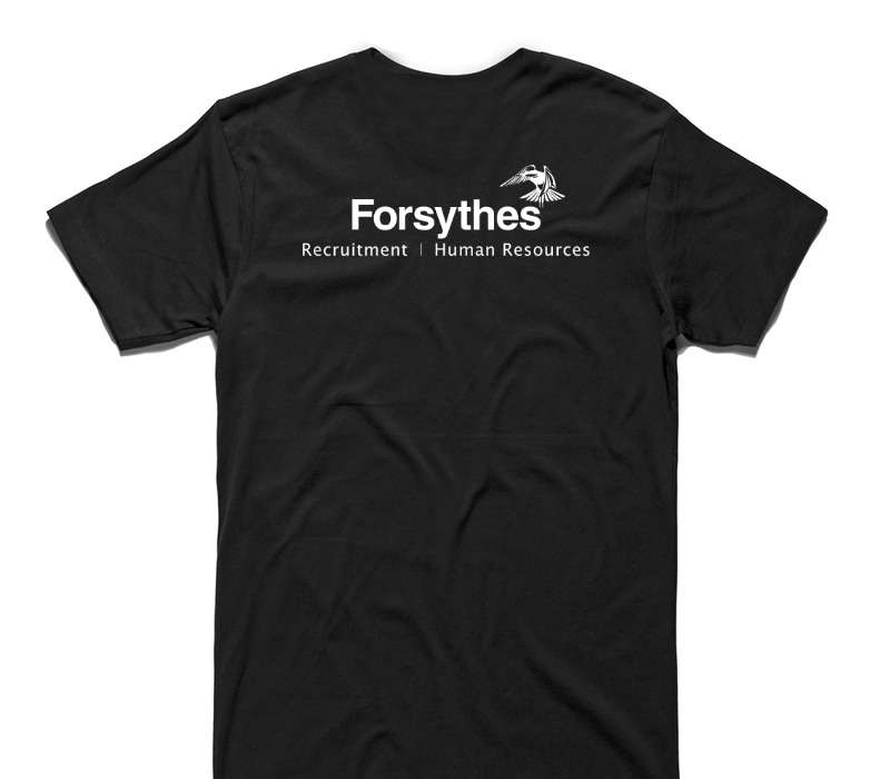 Custom AS Colour 100% Cotton Black T-Shirt