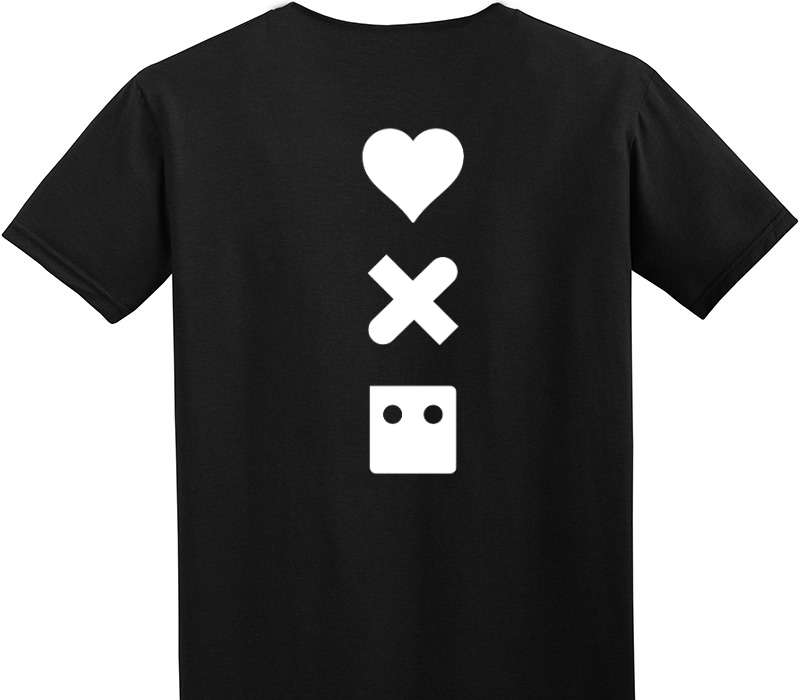 Custom Adult Soft Style 100% Cotton Black T-Shirt