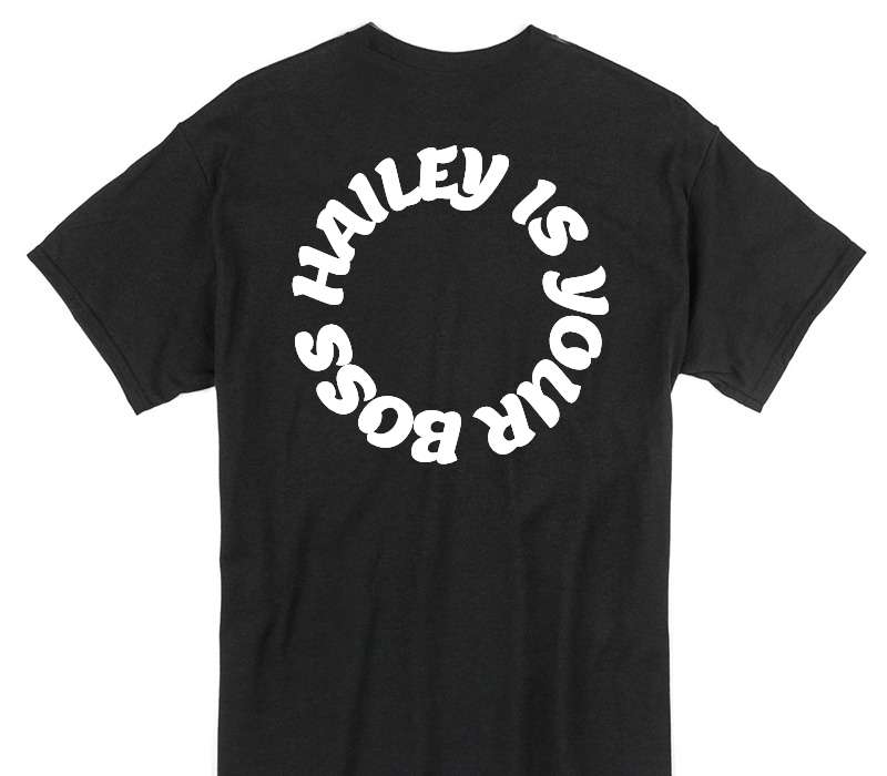 Custom Gildan 100% Cotton Black T-Shirt