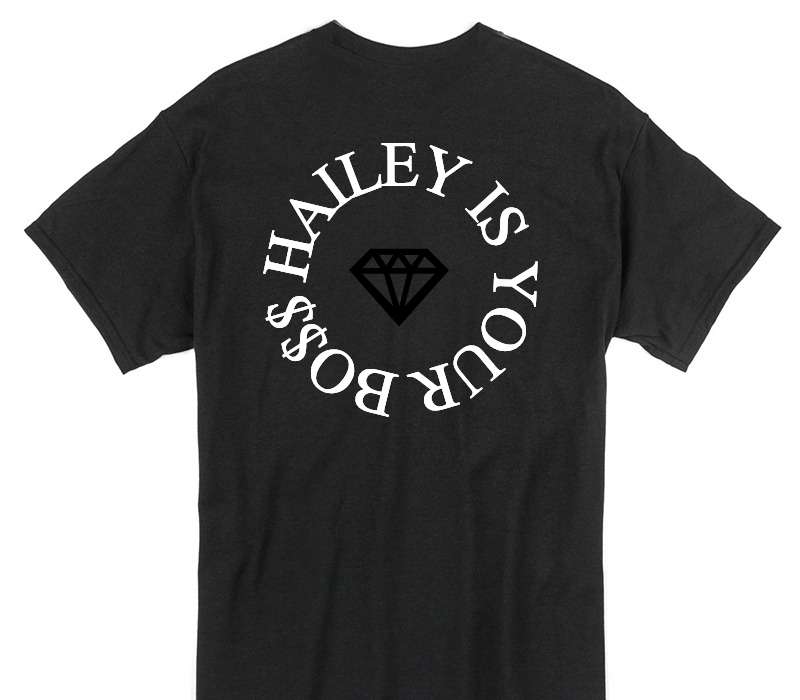 Custom Gildan 100% Cotton Black T-Shirt