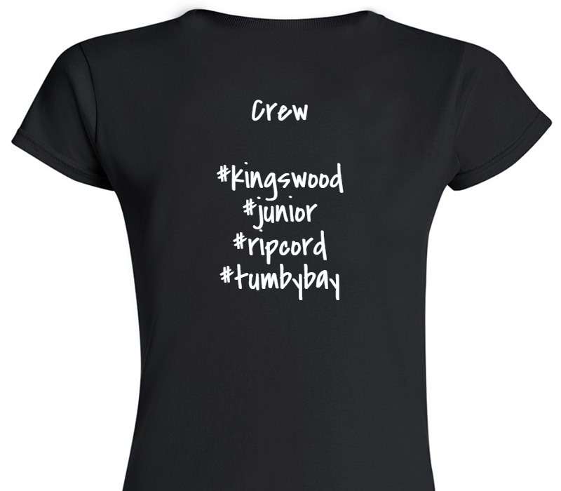 Custom Womens Soft Style 100% Cotton Black T-Shirt