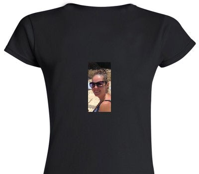 Custom Womens Soft Style 100% Cotton Black T-Shirt