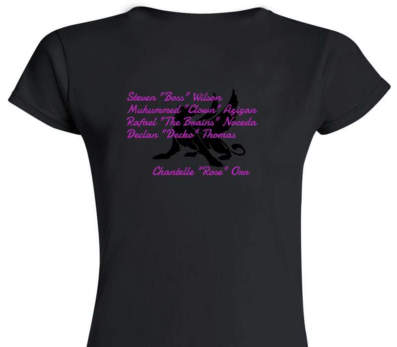 Custom Womens Soft Style 100% Cotton Black T-Shirt