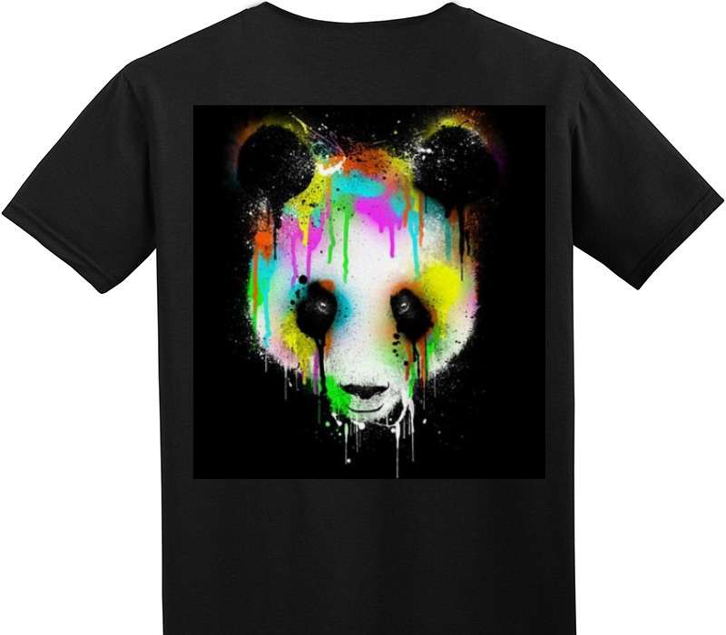 Custom Adult Soft Style 100% Cotton Black T-Shirt