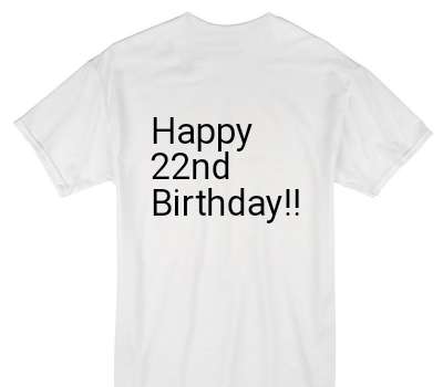 Custom Gildan 100% Cotton White T-Shirt