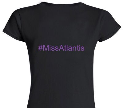 Custom Womens Soft Style 100% Cotton Black T-Shirt
