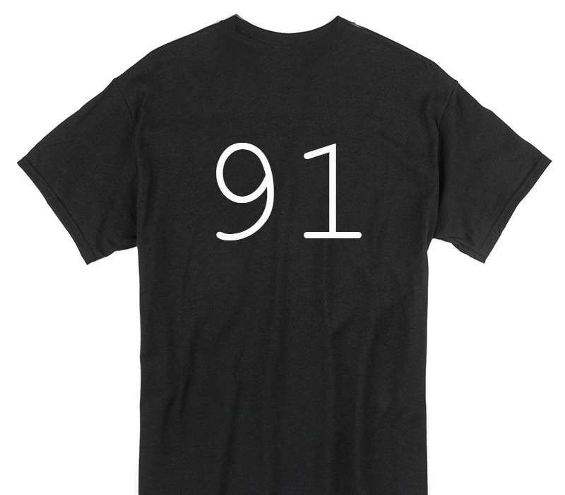 Custom Gildan 100% Cotton Black T-Shirt