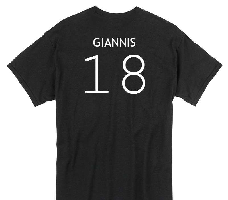 Custom Gildan 100% Cotton Black T-Shirt