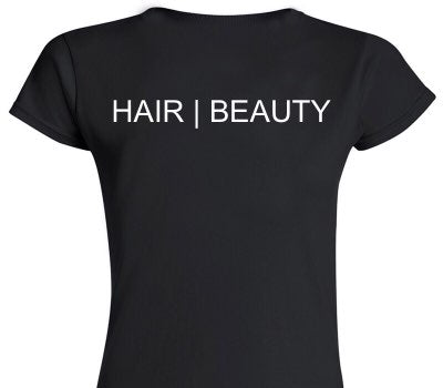 Custom Womens Soft Style 100% Cotton Black T-Shirt