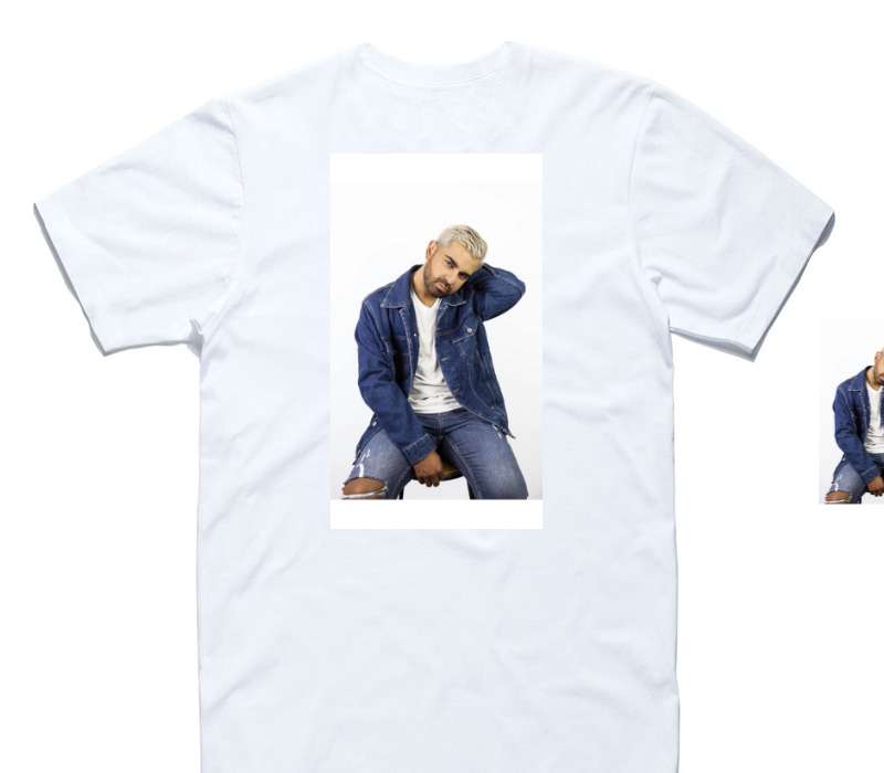 Custom AS Colour 100% Cotton White T-Shirt