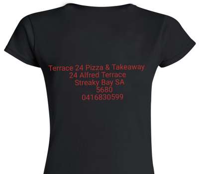 Custom Womens Soft Style 100% Cotton Black T-Shirt