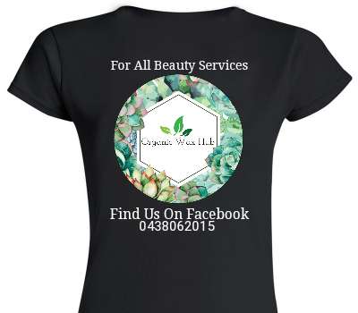 Custom Womens Soft Style 100% Cotton Black T-Shirt
