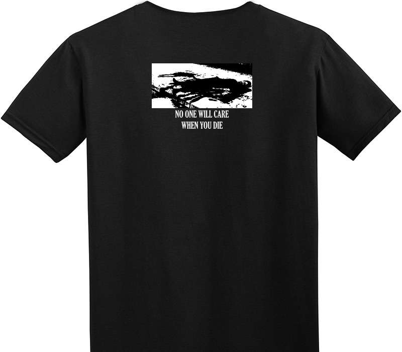 Custom Adult Soft Style 100% Cotton Black T-Shirt
