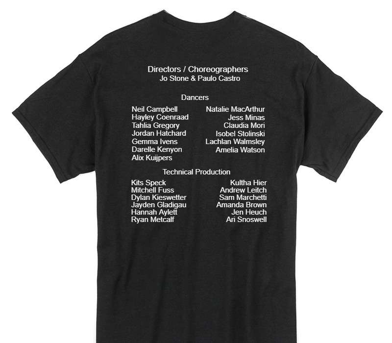 Custom Gildan 100% Cotton Black T-Shirt