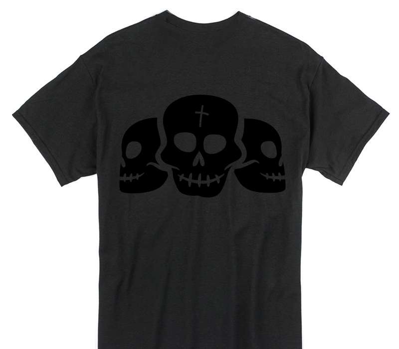 Custom Gildan 100% Cotton Black T-Shirt