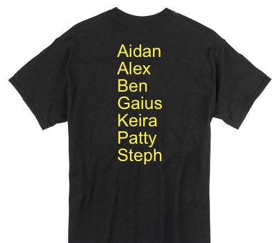 Custom Gildan 100% Cotton Black T-Shirt