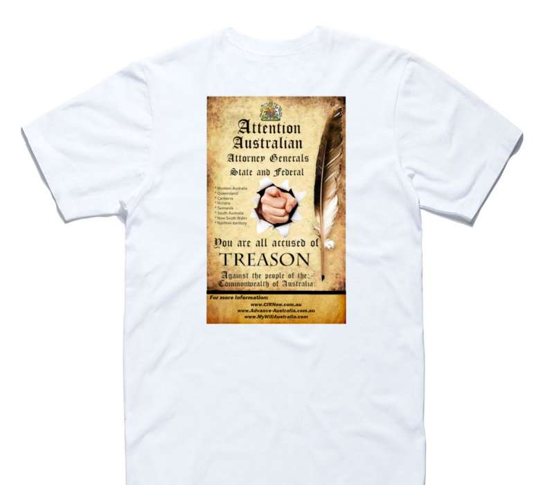 Custom AS Colour 100% Cotton White T-Shirt