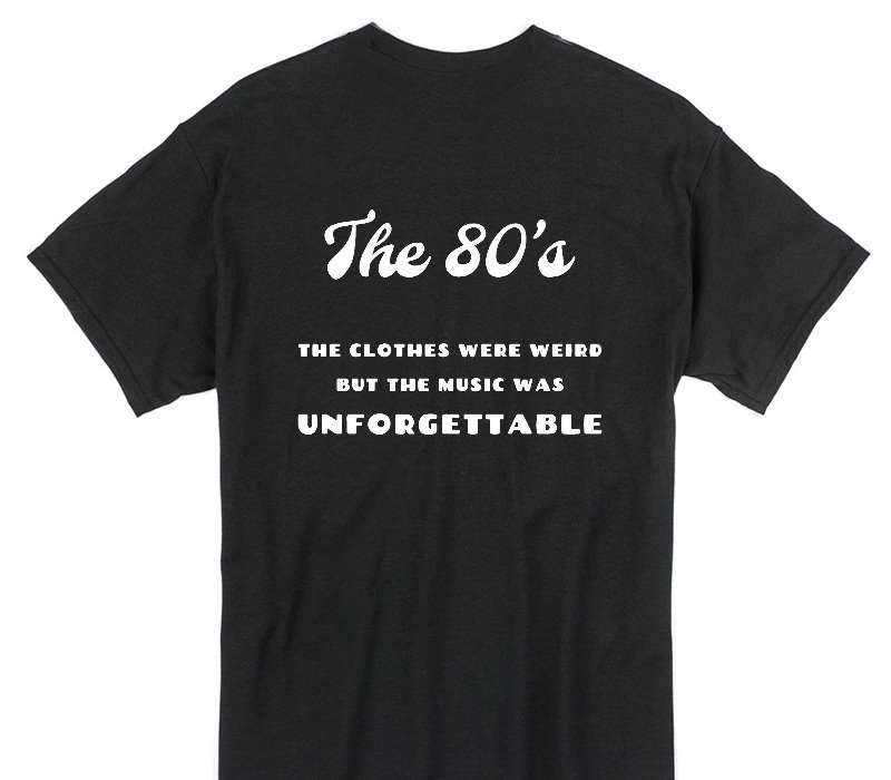 Custom Gildan 100% Cotton Black T-Shirt