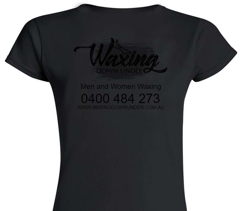 Custom Womens Soft Style 100% Cotton Black T-Shirt