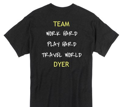 Custom Gildan 100% Cotton Black T-Shirt