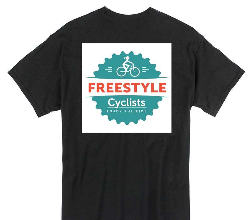Custom Gildan 100% Cotton Black T-Shirt