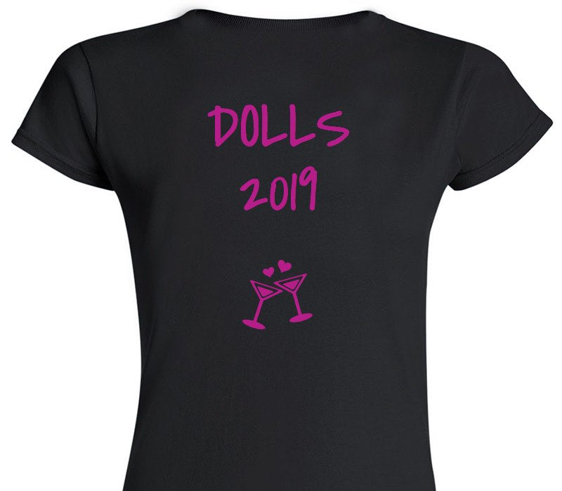 Custom Womens Soft Style 100% Cotton Black T-Shirt