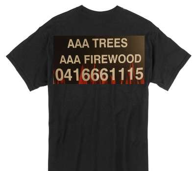 Custom Gildan 100% Cotton Black T-Shirt