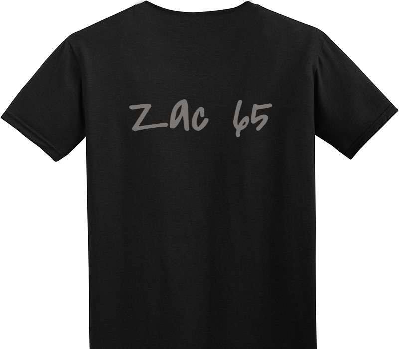 Custom Adult Soft Style 100% Cotton Black T-Shirt
