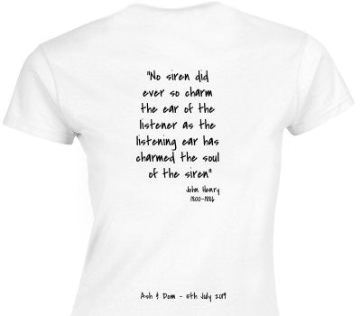 Custom Womens Soft Style 100% Cotton White T-Shirt