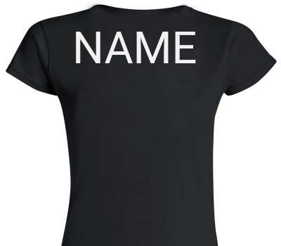 Custom Womens Soft Style 100% Cotton Black T-Shirt