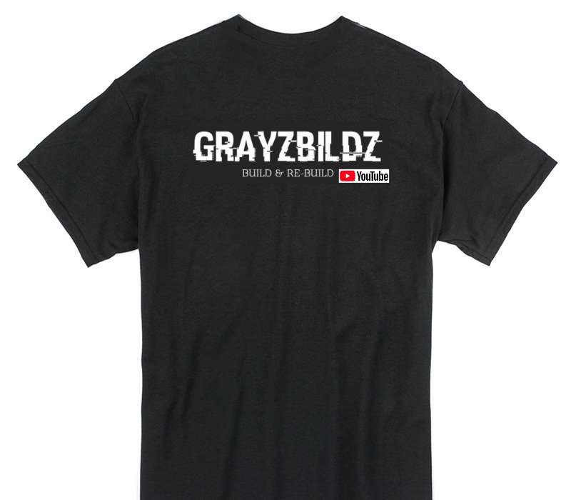 Custom Gildan 100% Cotton Black T-Shirt