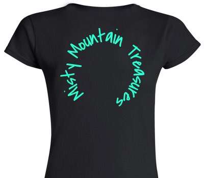 Custom Womens Soft Style 100% Cotton Black T-Shirt