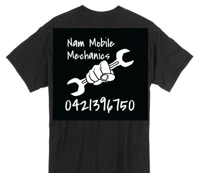 Custom Gildan 100% Cotton Black T-Shirt
