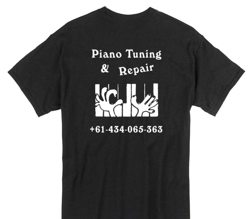 Custom Gildan 100% Cotton Black T-Shirt