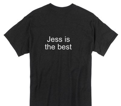 Custom Gildan 100% Cotton Black T-Shirt