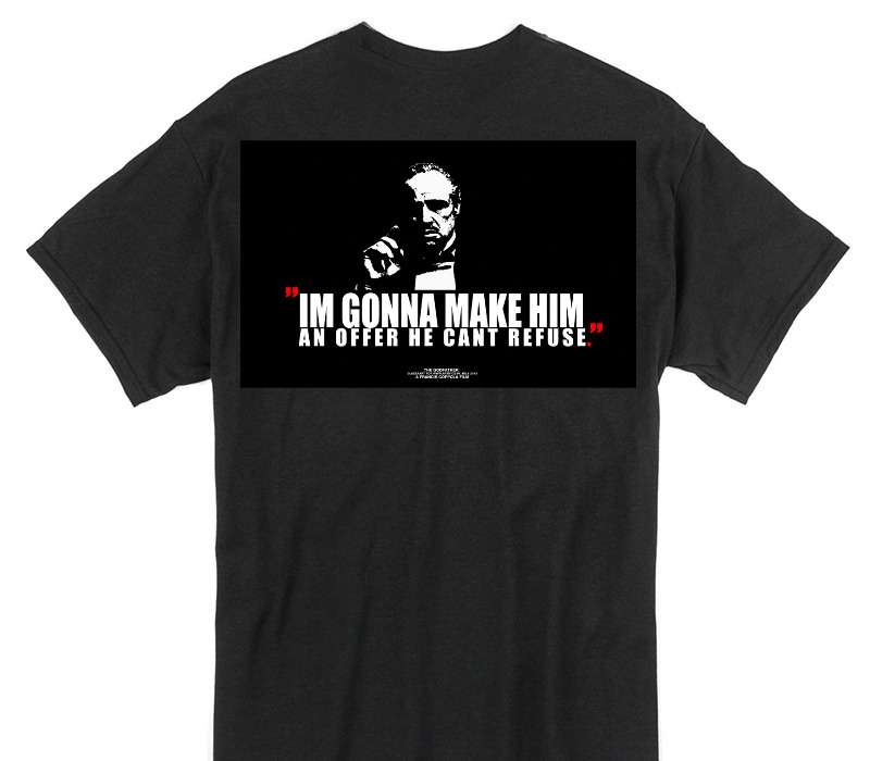 Custom Gildan 100% Cotton Black T-Shirt