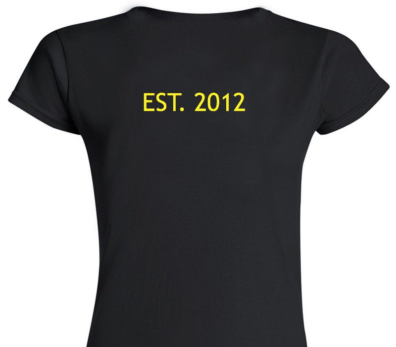 Custom Womens Soft Style 100% Cotton Black T-Shirt