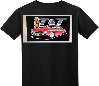 Custom Adult Soft Style 100% Cotton Black T-Shirt