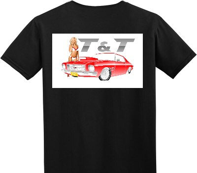 Custom Adult Soft Style 100% Cotton Black T-Shirt