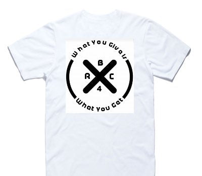Custom AS Colour 100% Cotton White T-Shirt