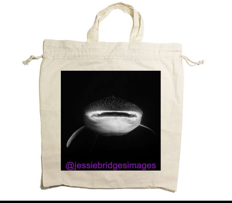 Custom Drawstring Tote Bag Cotton Calico