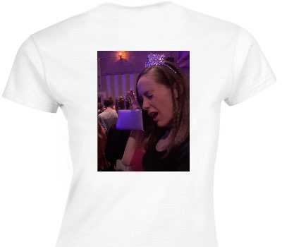 Custom Womens Soft Style 100% Cotton White T-Shirt