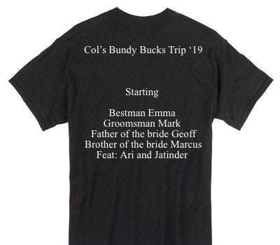 Custom Gildan 100% Cotton Black T-Shirt