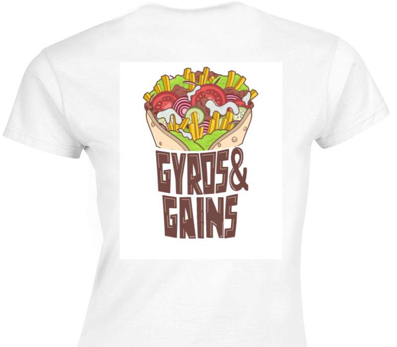 Custom Womens Soft Style 100% Cotton White T-Shirt